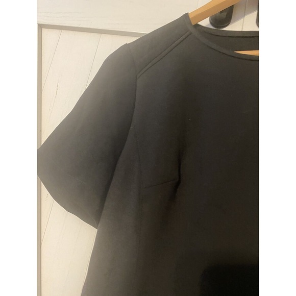 LOFT Dress Womens 4 Stretch Short Sleeve Career LBD Black NEW - Picture 4 of 10